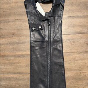 Veronica Beard Moto Leather Dickey